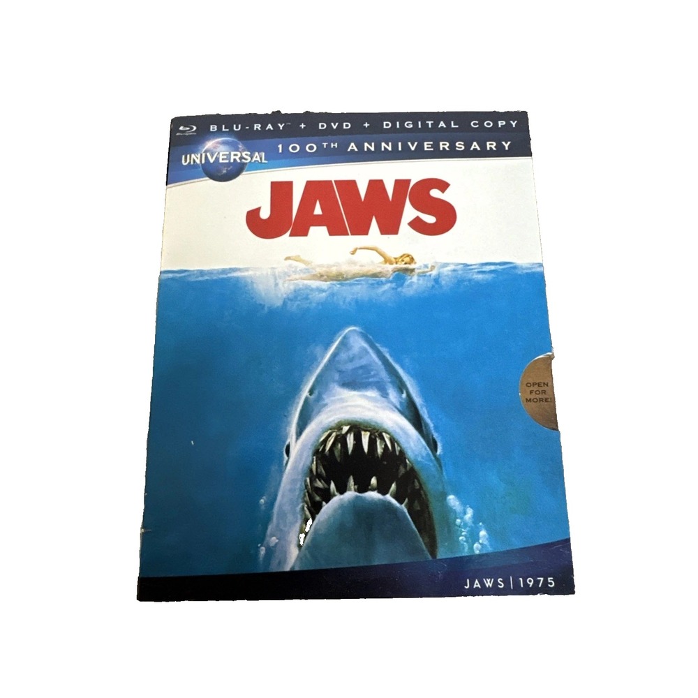 Jaws Universal 100th Anniversary Collectors Series Blu-ray DVD Digibook 1975